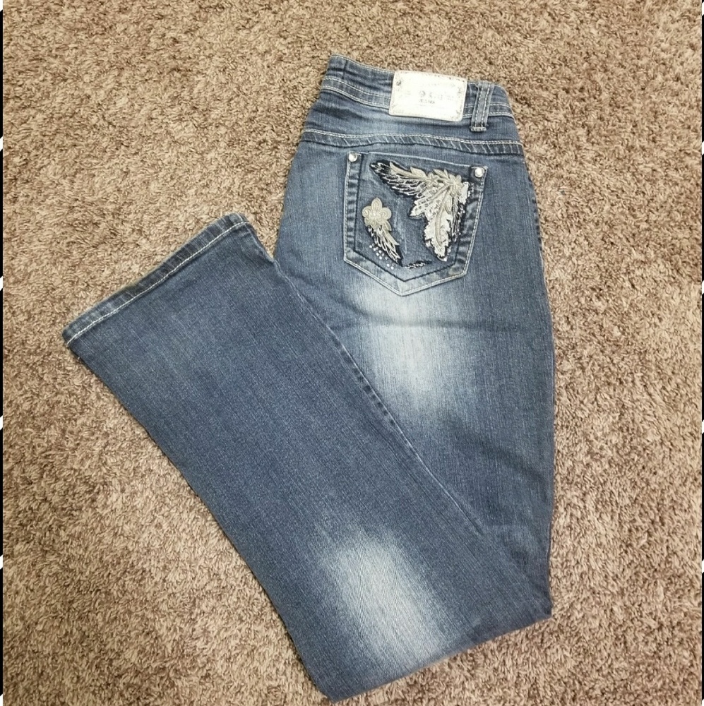 Toxic med wash bootcut jeans 16
